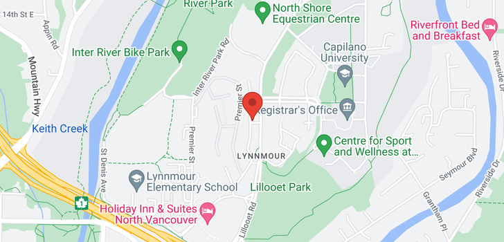 map of 1135 LILLOOET ROAD